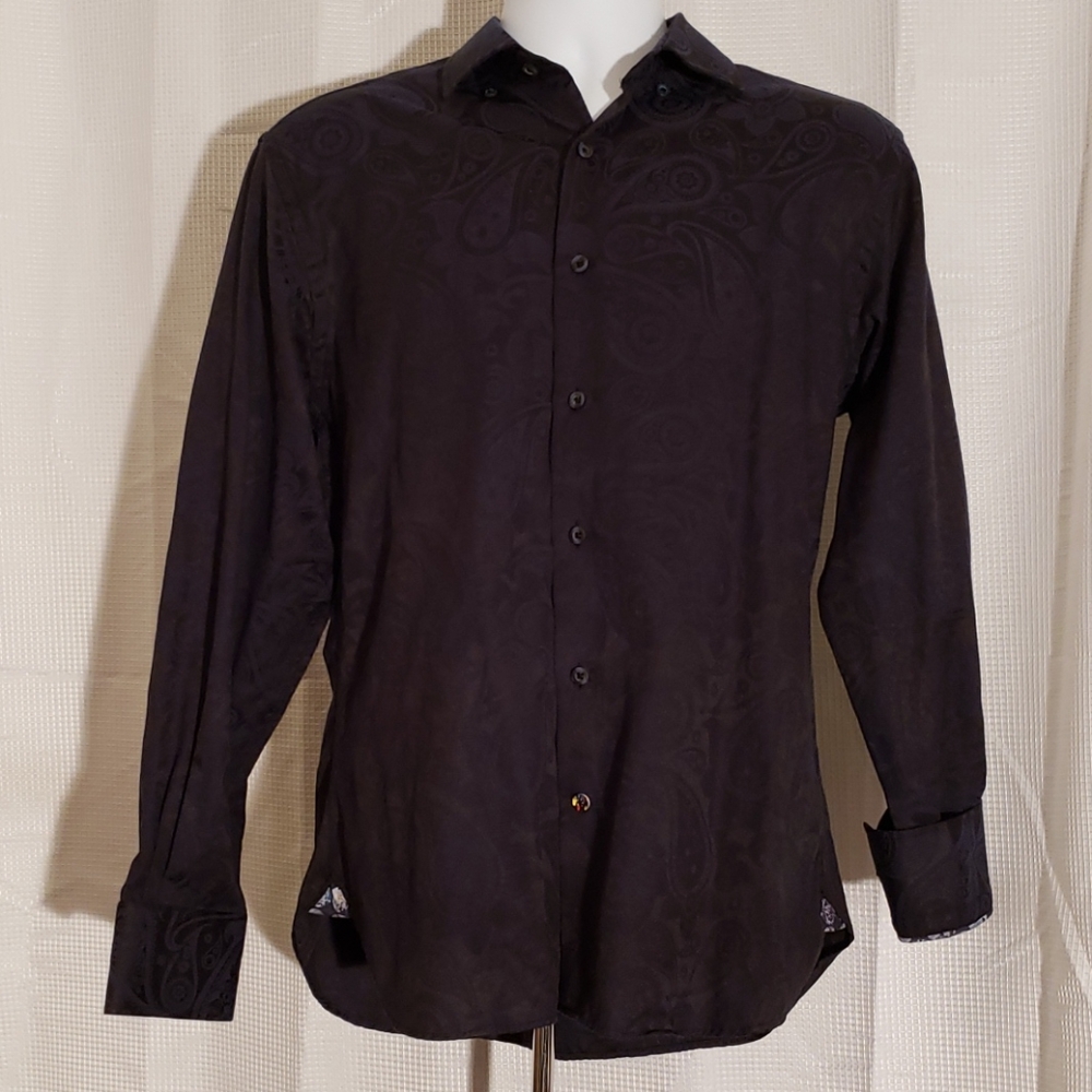 Visconti Black size M mens long sleeve shirt.